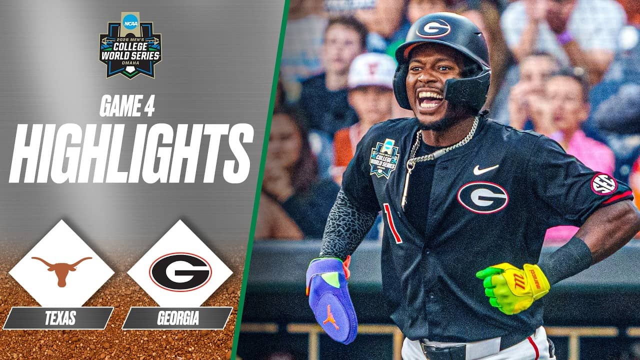 Georgia vs. Texas: 2026 Men's College World Series | Extended highlights