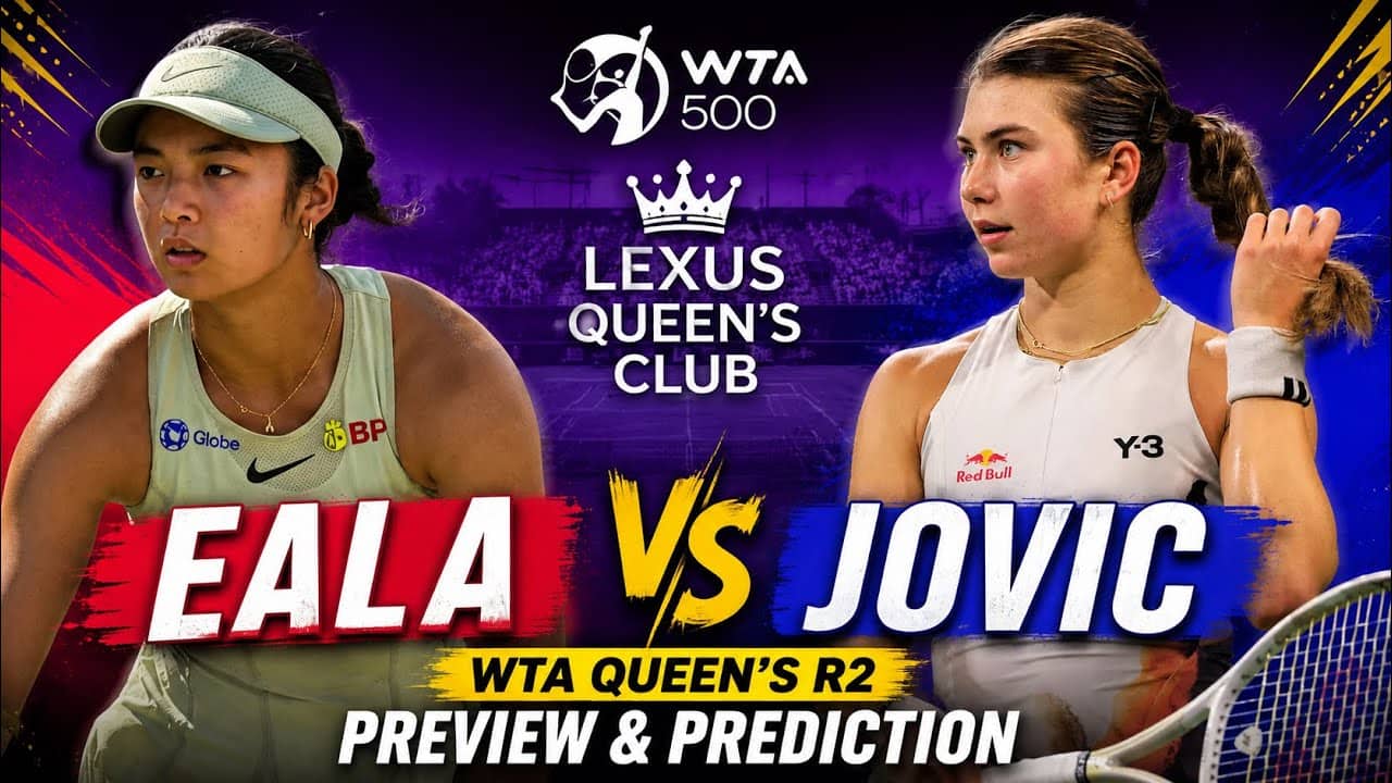 Alex Eala vs Iva Jovic | WTA Queen’s Round 2 | Preview & Prediction