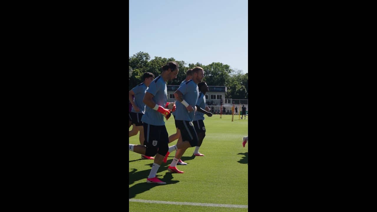 England's first training in Kansas City 🏴🦁