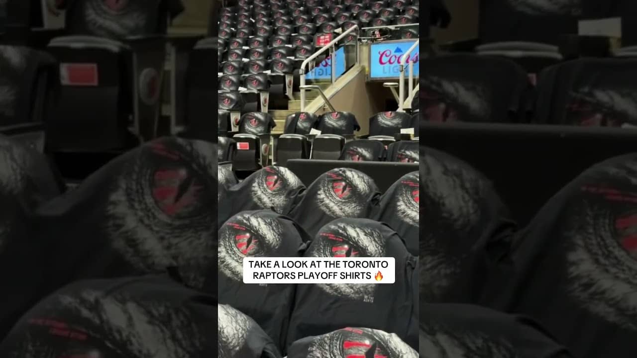 The @Raptors Playoff shirts go hard 😮💨