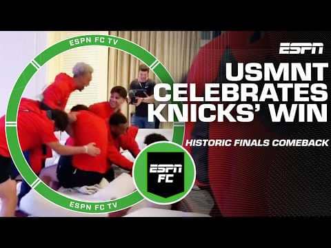 USMNT GOES WILD AFTER THE KNICKS' GAME 4 COMEBACK WIN šš | ESPN FC