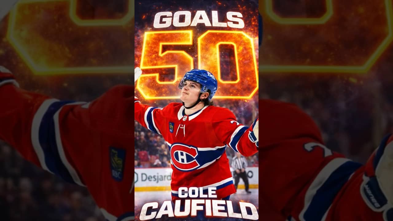 Cole Caufield Scores his 50th #gohabsgo #habs #nhl #canadiens #colecaufield #shorts #getpuckdpodcast