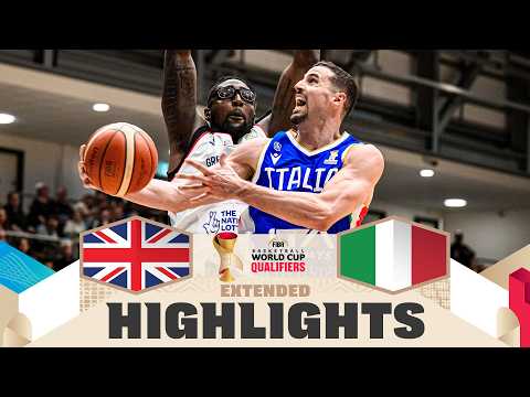 Great Britain 🇬🇧 v Italy 🇮🇹 | Extended Highlights | FIBA Basketball World Cup 2027 European Qualif.