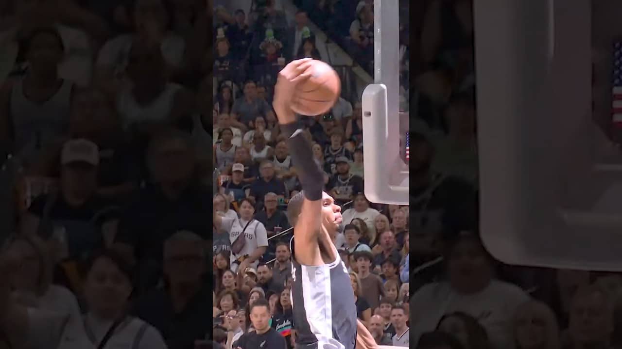 POV: Wemby defies the laws of physics again 🚀 #Wemby #Spurs #NBA