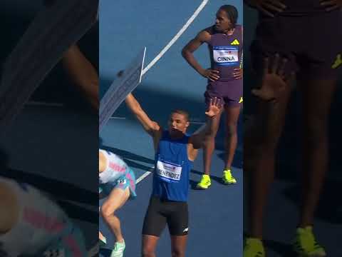 PERSONAL BEST AND MEET RECORD! Kendry Menéndez clocks 13.07 in the 110m hurdles in Bydgoszcz