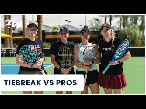 Mic’d Up Doubles Battle: WTA Pros (Desirae Krawczyk & Gugu Olmos) vs Tennis Warehouse Playtesters 🎾😂