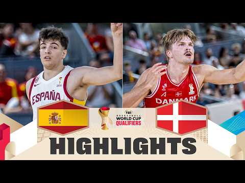Spain 🇪🇸 v Denmark 🇩🇰 | Highlights | FIBA Basketball World Cup 2027 European Qualifiers