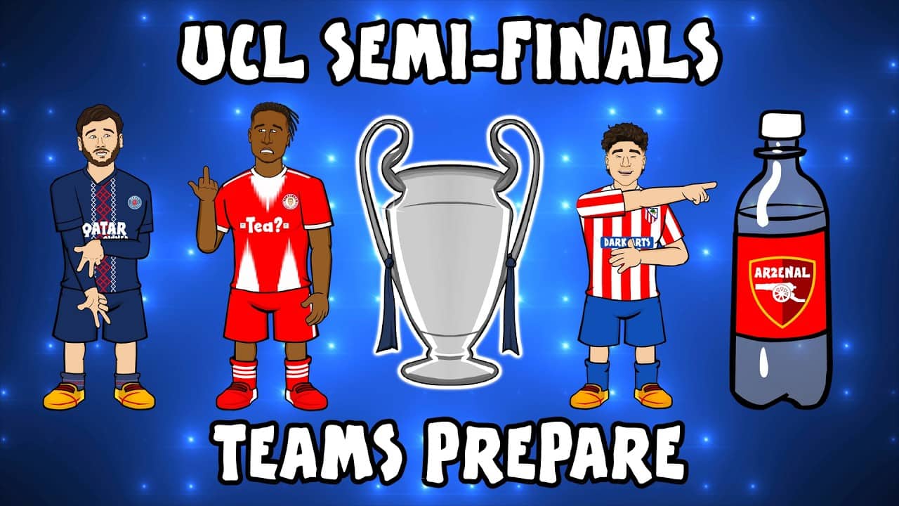 UCL SEMI-FINALS! The Teams Prepare😂 (PSG vs Bayern & Atletico vs Arsenal Champions League)