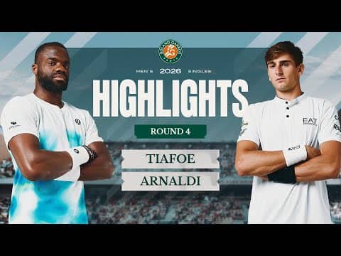 Frances Tiafoe vs Matteo Arnaldi | Round 4 Highlights | Roland-Garros 2026