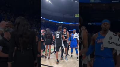 All the emotions 🥹 #spurs #nba #playoffs
