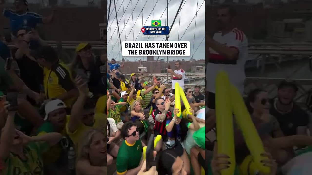 Absolute scenes from #Brazil fans in New York