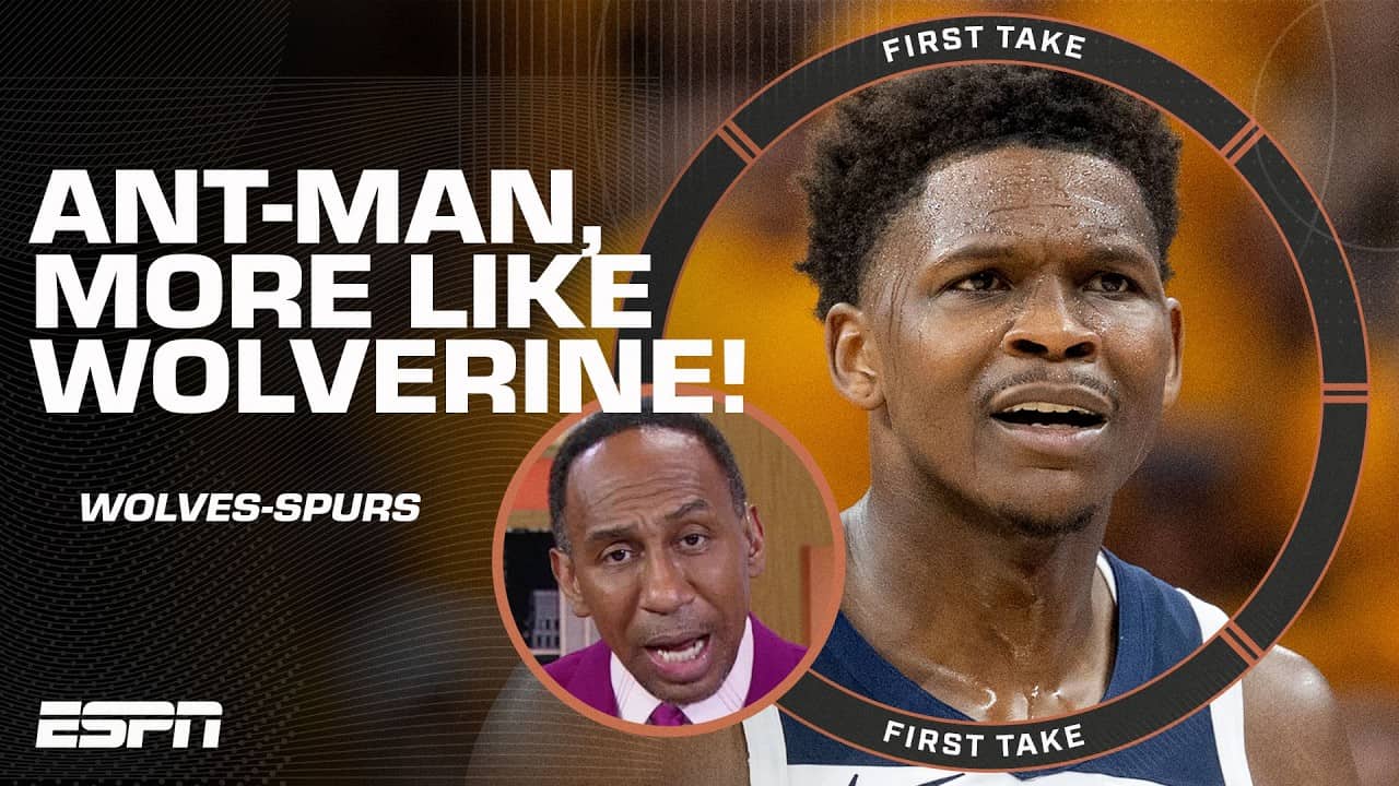 With Anthony Edwards available, Stephen A. is CONFIDENT in the Wolves vs. the Spurs ๐ฅ | First Take
