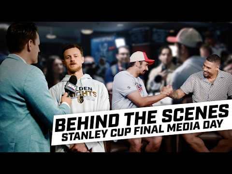 Behind the Scenes at Stanley Cup Final Media Day with Seth Jarvis, Jack Eichel