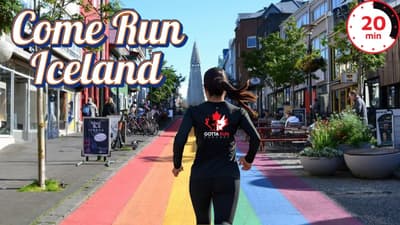 Can I Run Across This Whole Island? Virtual Treadmill Run of Iceland
