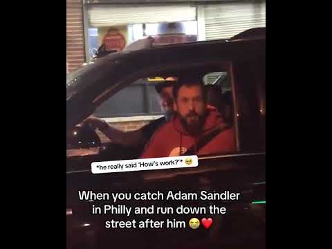 Adam Sandler really said ‘how’s work?’ 😂😭 (via @gemma_sapienza/IG)