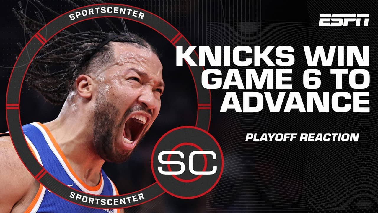NBA Playoff Reaction 🔥 Knicks advance in blowout win, 76ers force Game 7 vs. Celtics | SportsCenter
