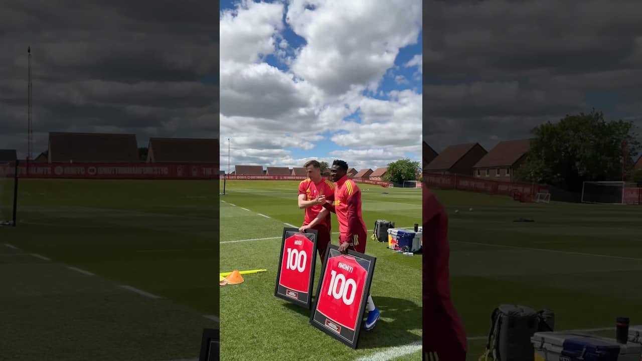 Taiwo and Woody celebrate HUGE milestone with Forest squad 🫶