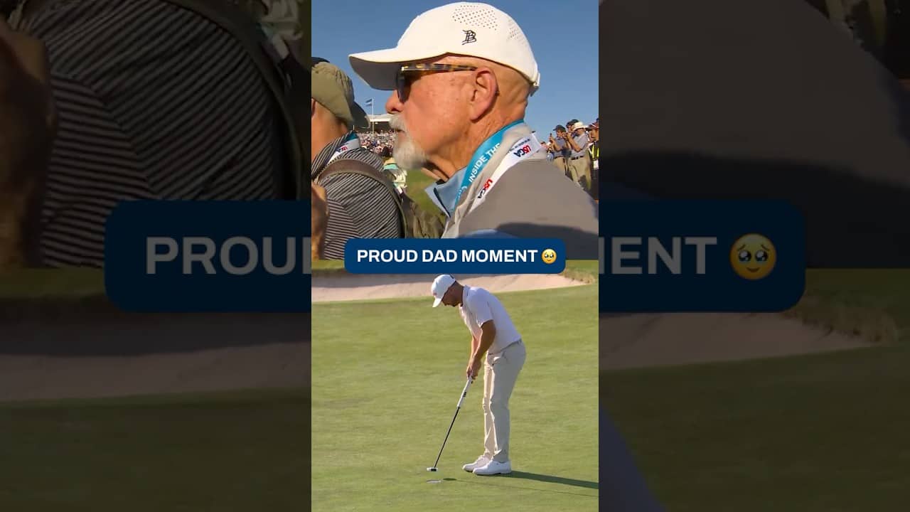 Wyndham Clark's dad surprised him at the U.S. Open β€οΈπ