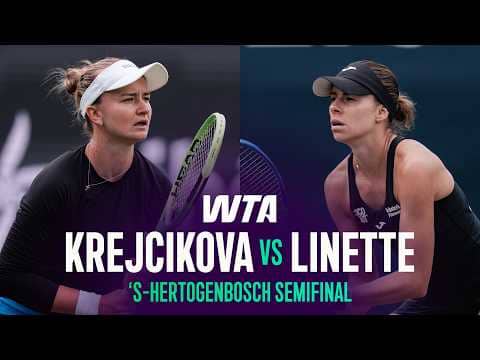 Barbora Krejcikova vs. Magda Linette | 2026 's-Hertogenbosch Semifinal | WTA Match Highlights