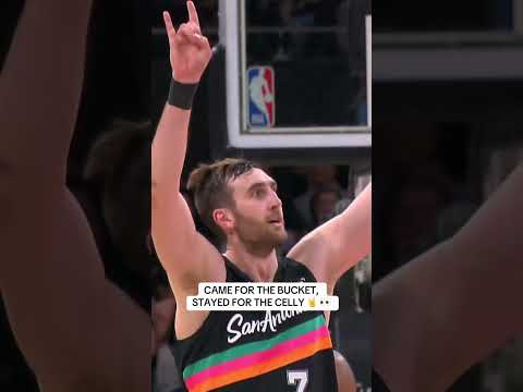 Luke Kornet had to celebrate after finishing this oop!