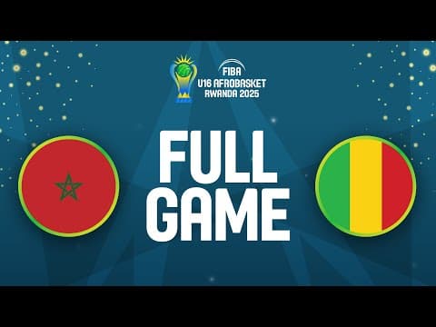 LIVE - Morocco v Mali | FIBA U16 AfroBasket 2025 | Group Phase