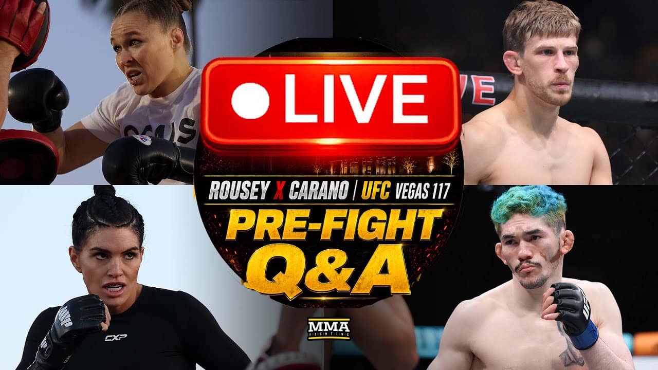 Rousey vs. Carano LIVE Pre-Fight Show | UFC Vegas 117 | MMA Fighting