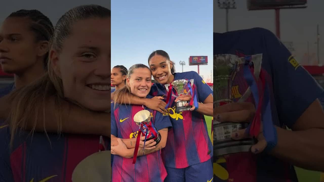 Our chams celebrate like this! π₯³π #fcbarcelona #football #shorts #fcbfemeni