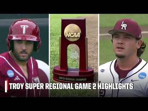 Troy Trojans vs. Little Rock Trojans | Super Regional Highlights | ESPN College Baseball