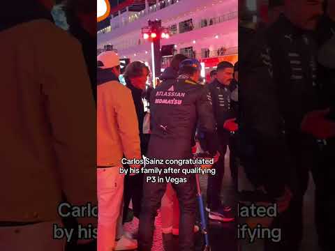Carlos after qualifying P3 in Vegas