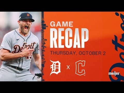 Game Highlights: 4-Run 7th Inning Drives Tigers to Wild Card Series Win | 10/2/25