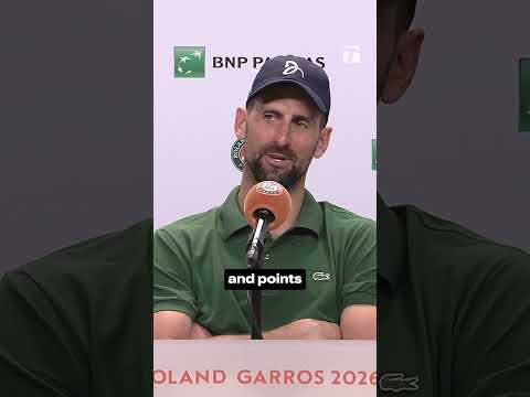 Novak left it all on the court 💯 #rolandgarros #tennis #djokovic #novakdjokovic #upset #fonseca