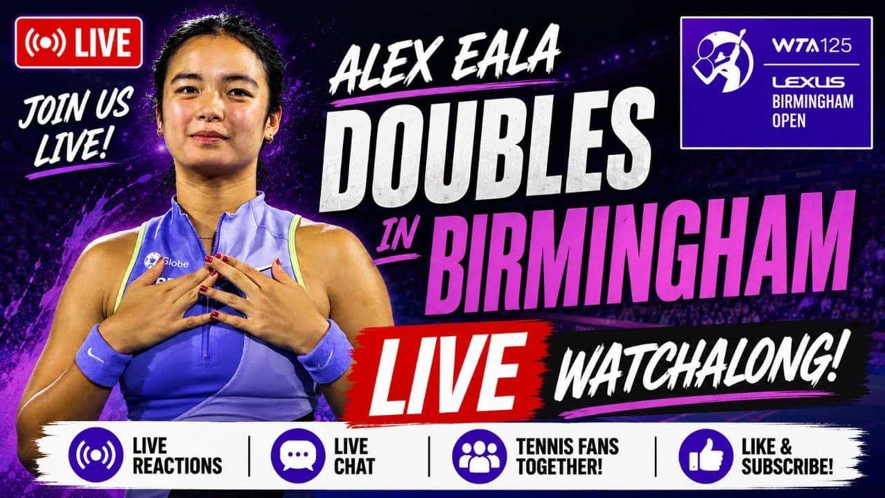 Eala / Bartunkova vs Dart / Lumsden | WTA Doubles | Birmingham Round 1 | LIVE TENNIS WATCHALONG