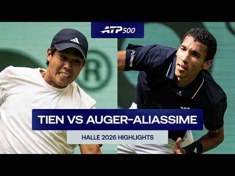 Learner Tien vs. Felix Auger-Aliassime Highlights | Halle 2026 Round 2