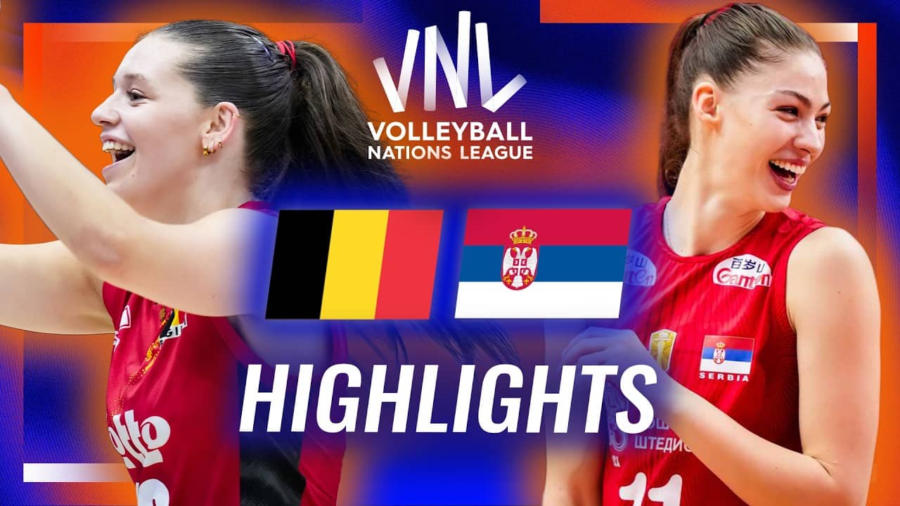 Belgium π§πͺ vs. Serbia π·πΈ - Highlights | Week 1 | Women's VNL 2026