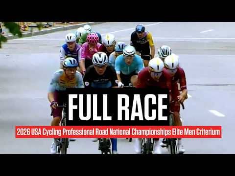 Replay: 2026 USA Cycling Pro Road Nationals - Elite Men's Criterium