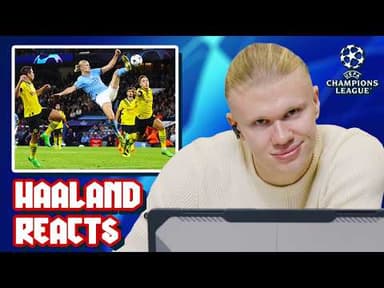 Haaland Reacts: FASTEST to 50 Champions League Goals!