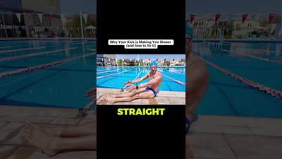 The reason you feel gassed after every swim has nothing to do with fitness. It is your kick.