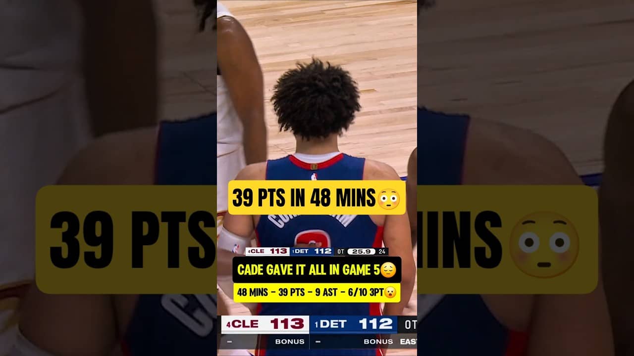 Cade left it ALL on the floor in Game 5๐