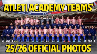 Atlético de Madrid Academy teams' 2025/26 official photos