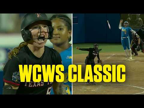 EPIC bat flip, full finish to Texas Tech-UCLA WCWS elimination game thriller
