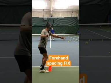 How to FIX your forehand spacing