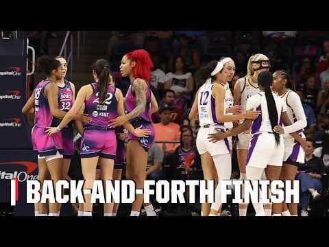 Close ending between Los Angeles Sparks and Washington Mystics šæ | WNBA on ESPN