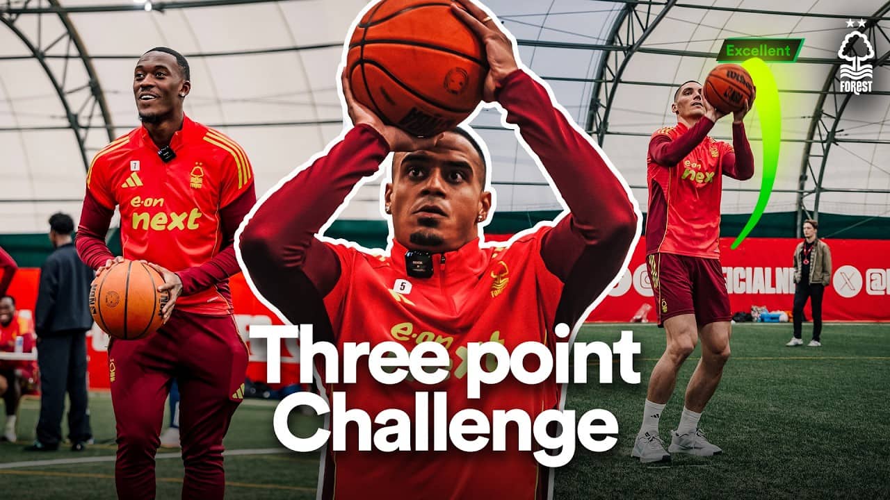 Forest stars take on the Three Point Challenge! 🏀