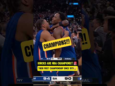 KNICKS ARE NBA CHAMPIONS AGAIN!!🚨