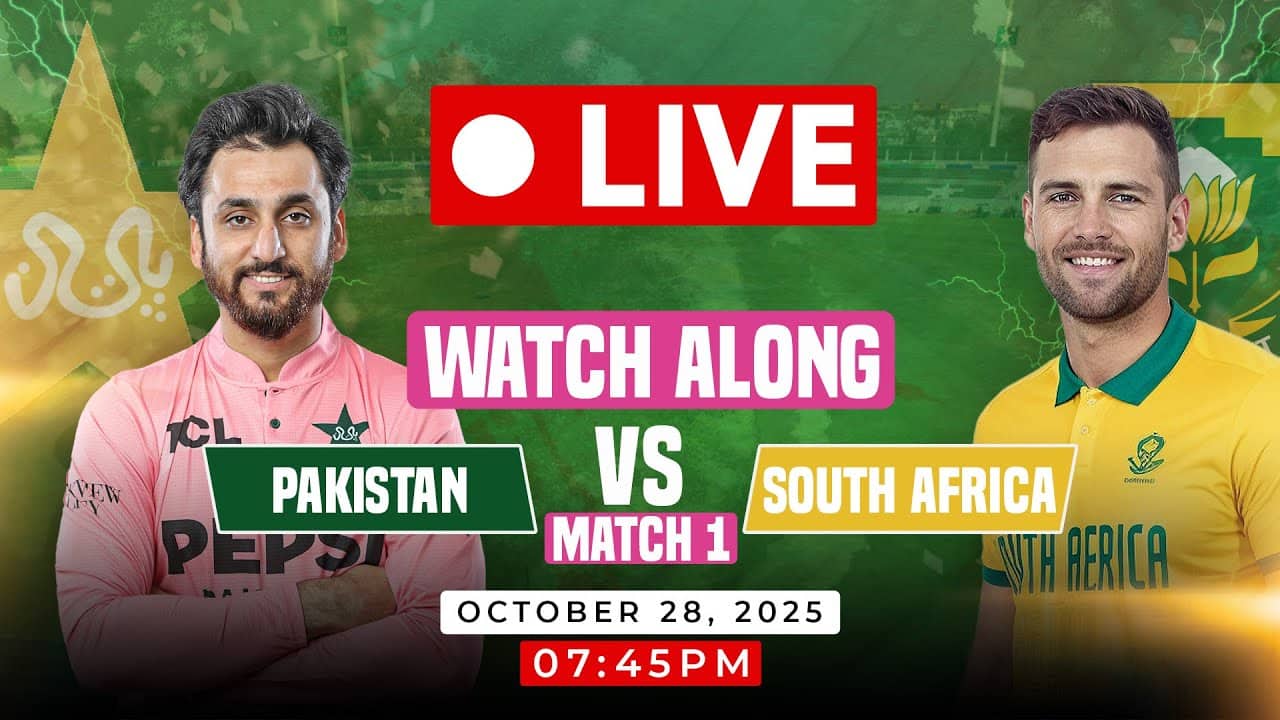 🔴LIVE: Pakistan vs South Africa 1st T20I | Rawalpindi Goes Pink! | Live Watch Along