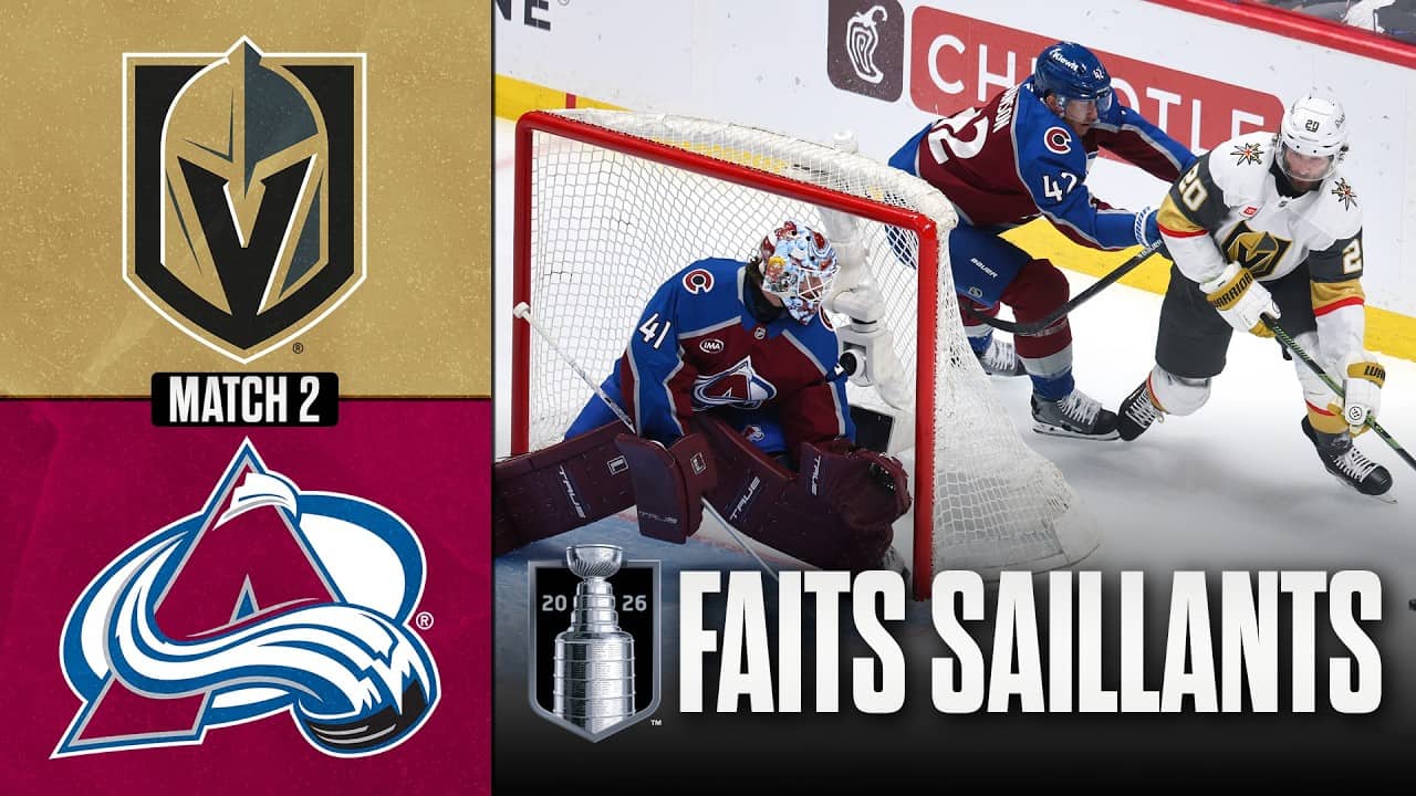 Golden Knights vs Avalanche | Finale de l'Association de l'Ouest, match no 2 | Faits saillants
