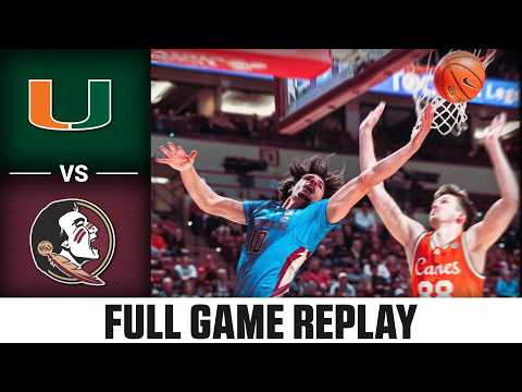 Miami vs. Florida State Full Game Replay | 2025-26 ACC Men's Basketball
