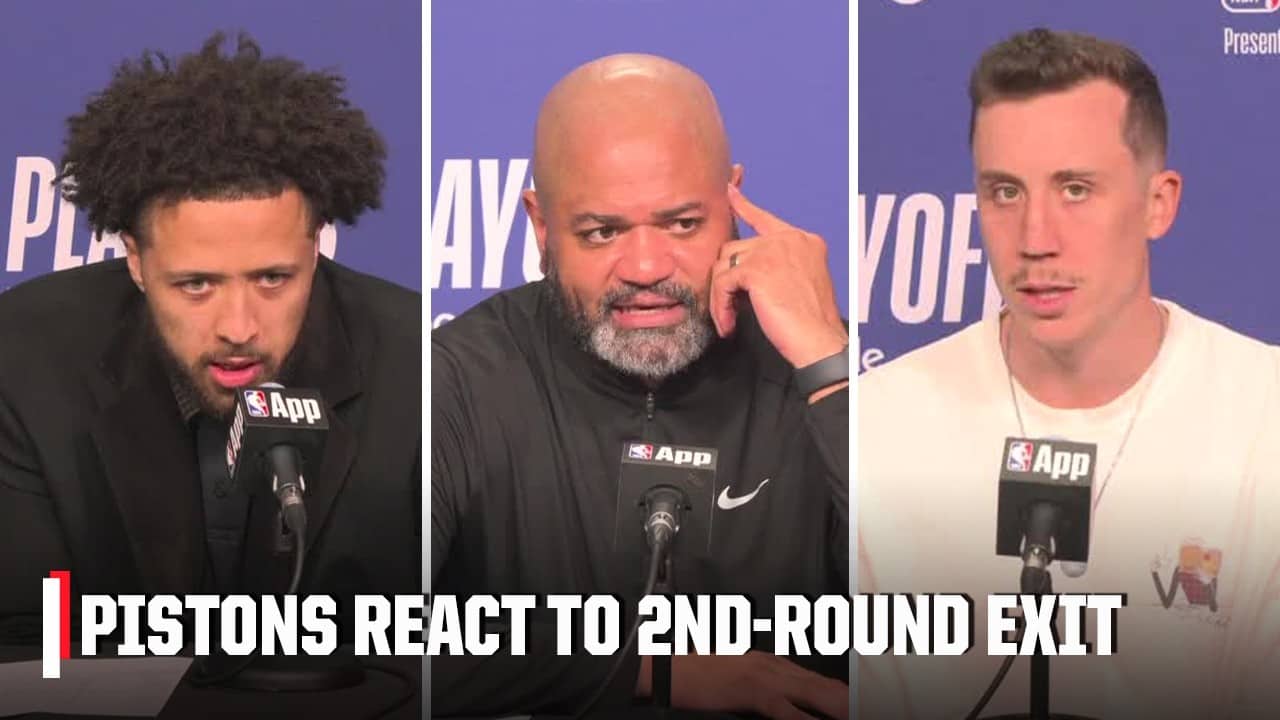 Cade Cunningham, Duncan Robinson & J.B. Bickerstaff react to the Pistons' elimination | NBA on ESPN