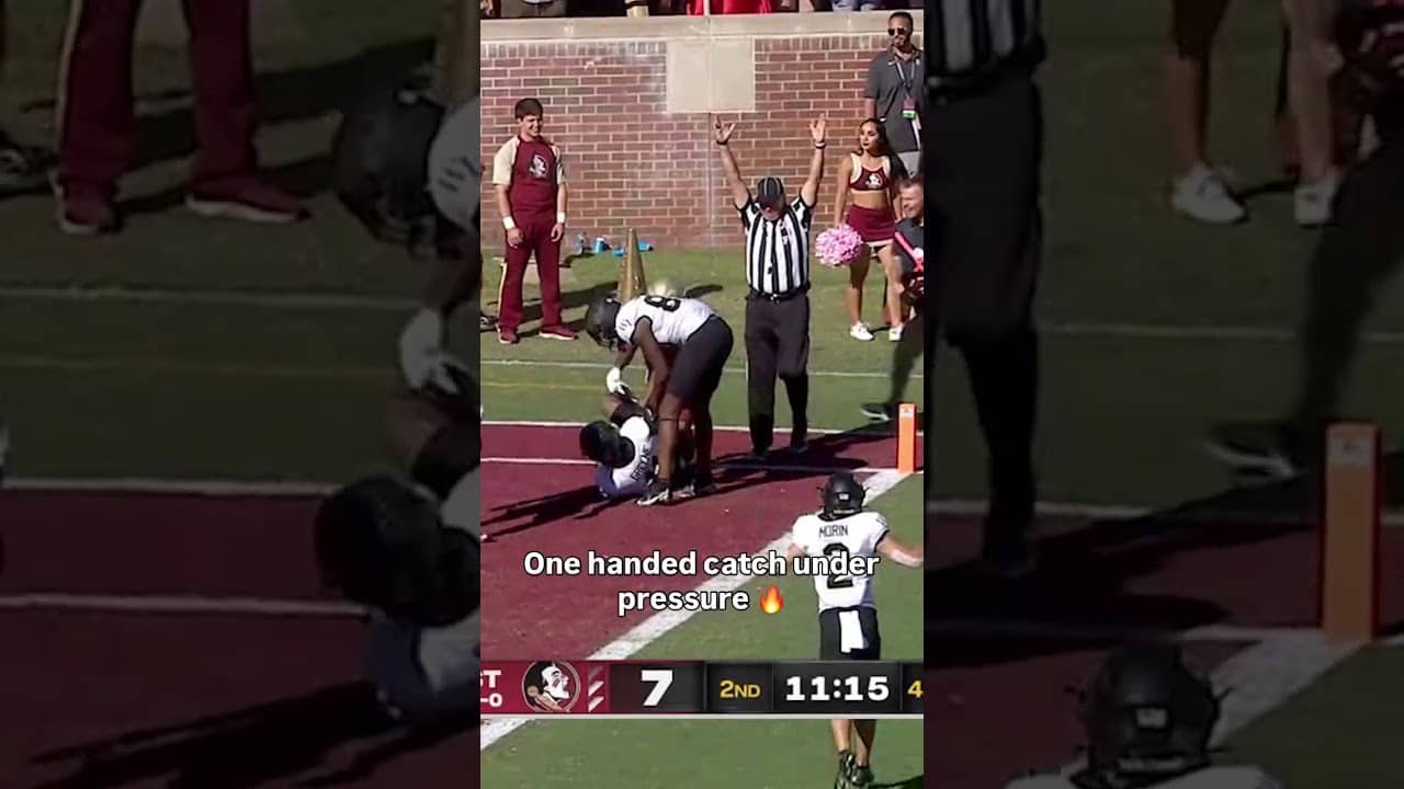 They battled the whole play π€ #wakeforest #accfootball #collegefootball