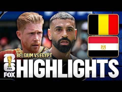 Belgium vs Egypt Highlights 🌎🏆2026 FIFA World Cup™